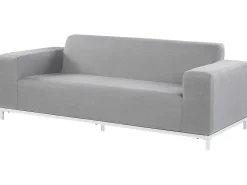 Ulkokalusteet<Beliani 3-Istuttava Ulkosohva Kangas Vaaleanharmaa/Valkoinen Rovigo