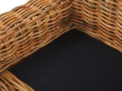 Fashion Beliani 3-Istuttava Ulkosohva Rottinkinen Ruskea Forli