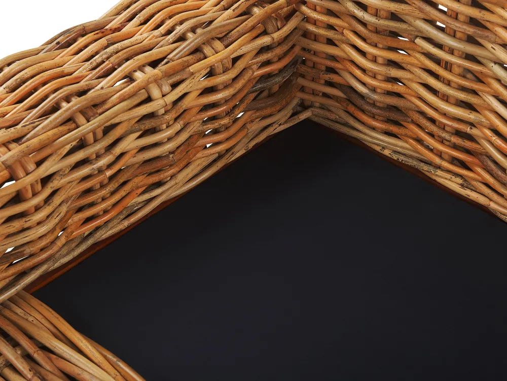 Fashion Beliani 3-Istuttava Ulkosohva Rottinkinen Ruskea Forli