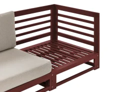 Fashion Beliani 2-Istuttava Ulkosohva Sertifioitu Akasiapuu Mahonginruskea Trani