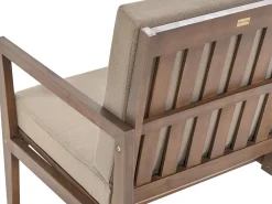 Ulkokalusteet<Beliani 7-Istuttava Ulkosohvaryhma Sertifioitu Akaasia Tumma Puu Pataja