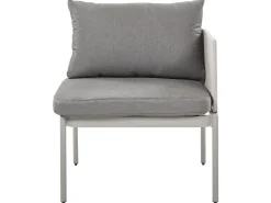 Discount Beliani 2-Istuttava Ulkosohvaryhma Alumiini Vaaleanharmaa Terracina