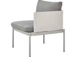 Discount Beliani 2-Istuttava Ulkosohvaryhma Alumiini Vaaleanharmaa Terracina