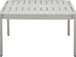 Discount Beliani 2-Istuttava Ulkosohvaryhma Alumiini Vaaleanharmaa Terracina