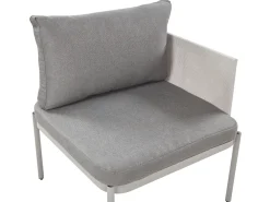 Discount Beliani 2-Istuttava Ulkosohvaryhma Alumiini Vaaleanharmaa Terracina