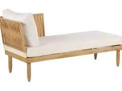 Ulkokalusteet<Beliani 4-Istuttava Ulkosohvaryhma Akasiapuu Vasenk. Valkoinen Cremona