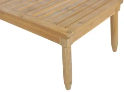 Ulkokalusteet<Beliani 4-Istuttava Ulkosohvaryhma Akasiapuu Vasenk. Valkoinen Cremona