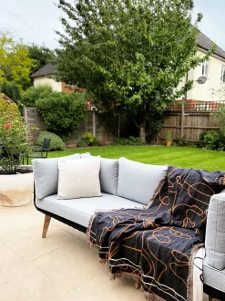 Best Sale Beliani 5-Istuttava Ulkosohvaryhma Akaasia Musta Alcamo