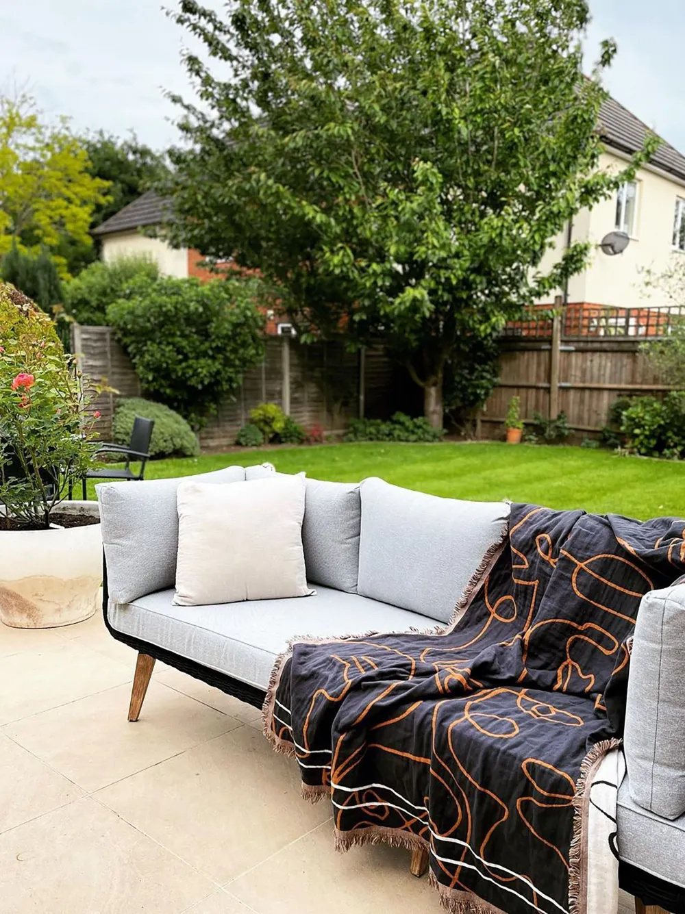 Best Sale Beliani 5-Istuttava Ulkosohvaryhma Akaasia Musta Alcamo