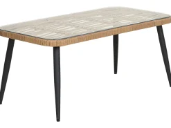 Ulkokalusteet<Beliani 4-Istuttava Ulkosohvaryhma Polyrottinki Luonnonvari Corinth Ii