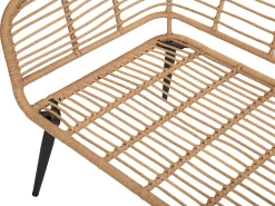 Ulkokalusteet<Beliani 4-Istuttava Ulkosohvaryhma Polyrottinki Luonnonvari Corinth Ii