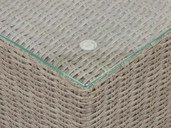 Ulkokalusteet<Beliani 6-Istuttava Ulkosohvaryhma Polyrottinki Oikeak. Ruskeanharmaa Contare