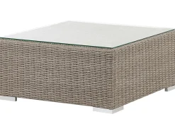 Ulkokalusteet<Beliani 6-Istuttava Ulkosohvaryhma Polyrottinki Oikeak. Ruskeanharmaa Contare