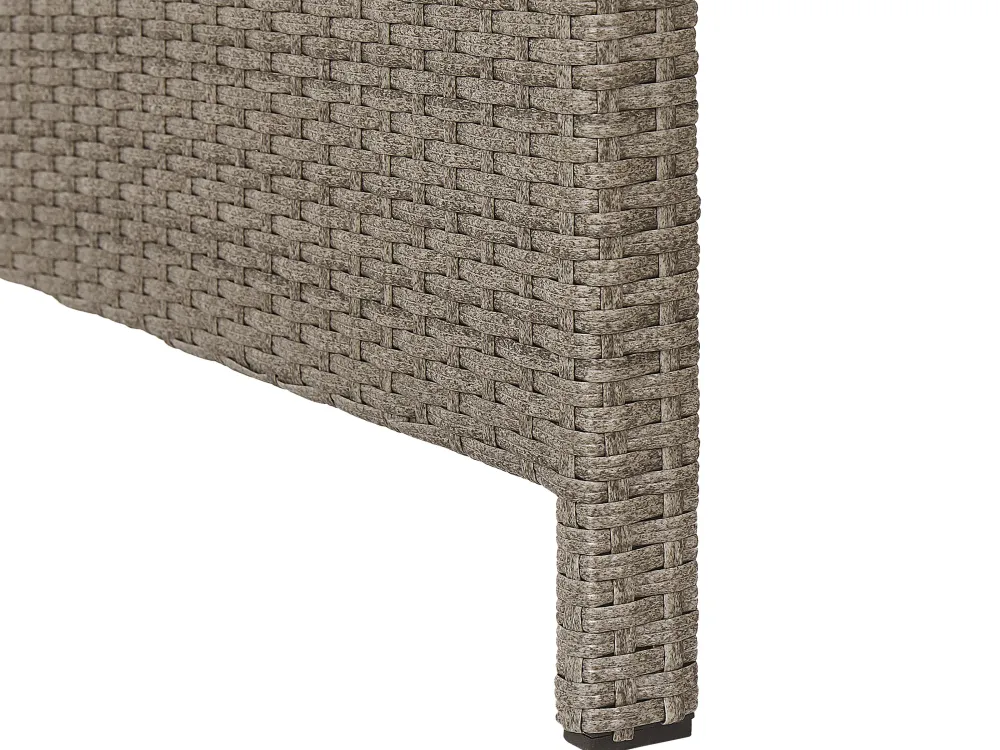 Fashion Beliani 5-Istuttava Ulkosohvaryhma Polyrottinki Ruskeanharmaa Bardi