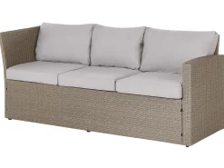 Fashion Beliani 5-Istuttava Ulkosohvaryhma Polyrottinki Ruskeanharmaa Bardi