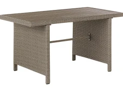 Fashion Beliani 5-Istuttava Ulkosohvaryhma Polyrottinki Ruskeanharmaa Bardi