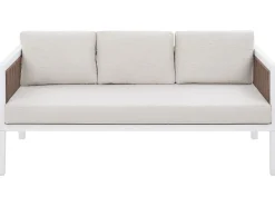 Ulkokalusteet<Beliani 5-Istuttava Ulkosohvaryhma Alumiini Valkoinen/Ruskea Borello
