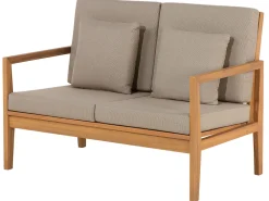 Ulkokalusteet<Beliani 7-Istuttava Ulkosohvaryhma Sertifioitu Akaasia Vaalea Puu Pataja