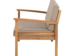 Clearance Beliani 4-Istuttava Ulkosohvaryhma Akaasia Vaalea Puu Manila