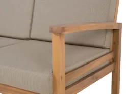 Clearance Beliani 4-Istuttava Ulkosohvaryhma Akaasia Vaalea Puu Manila