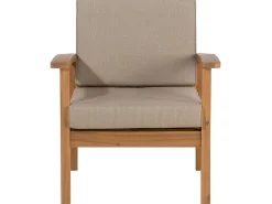 Clearance Beliani 4-Istuttava Ulkosohvaryhma Akaasia Vaalea Puu Manila