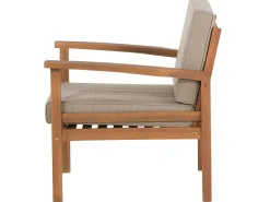 Clearance Beliani 4-Istuttava Ulkosohvaryhma Akaasia Vaalea Puu Manila