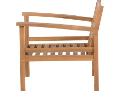 Clearance Beliani 4-Istuttava Ulkosohvaryhma Akaasia Vaalea Puu Manila