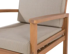 Clearance Beliani 4-Istuttava Ulkosohvaryhma Akaasia Vaalea Puu Manila