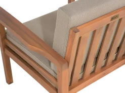 Clearance Beliani 4-Istuttava Ulkosohvaryhma Akaasia Vaalea Puu Manila