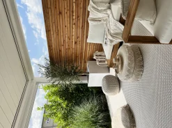 Ulkokalusteet<Beliani 5-Istuttava Ulkosohvaryhma Akasiapuu Vasenk. Valkoinen Marettimo