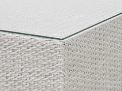 Online Beliani 4-Istuttava Ulkosohvaryhma Polyrottinki Oikeak. Vaaleanharmaa Sano Ii