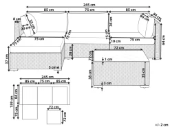 Online Beliani 4-Istuttava Ulkosohvaryhma Polyrottinki Oikeak. Vaaleanharmaa Sano Ii
