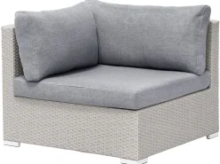 Online Beliani 4-Istuttava Ulkosohvaryhma Polyrottinki Oikeak. Vaaleanharmaa Sano Ii