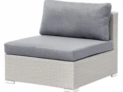 Online Beliani 4-Istuttava Ulkosohvaryhma Polyrottinki Oikeak. Vaaleanharmaa Sano Ii