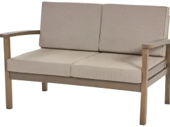 Shop Beliani 4-Istuttava Ulkosohvaryhma Akaasia Tumma Puu Manila