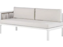 Best Beliani 4-Istuttava Ulkosohvaryhma Alumiini Vasenk. Valkoinen/Ruskea Borello