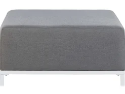 Store Beliani 5-Istuttava Ulkosohvaryhma Kangas Harmaa/Valkoinen Rovigo