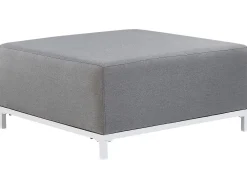 Store Beliani 5-Istuttava Ulkosohvaryhma Kangas Harmaa/Valkoinen Rovigo