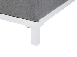 Store Beliani 5-Istuttava Ulkosohvaryhma Kangas Harmaa/Valkoinen Rovigo