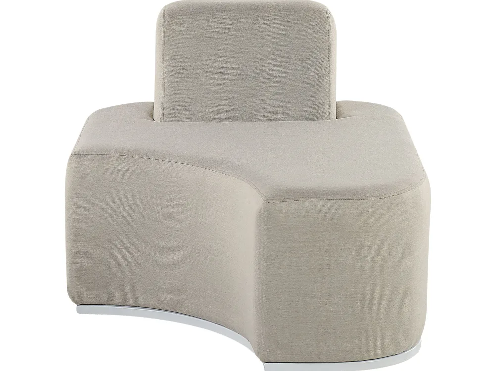 Ulkokalusteet<Beliani 2-Istuttava Ulkosohvaryhma Kangas Vaaleanharmaa Fabro