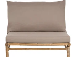 Ulkokalusteet<Beliani 2-Istuttava Ulkosohvaryhma Bambu Vaalea Puu/Ruskeanharmaa Todi