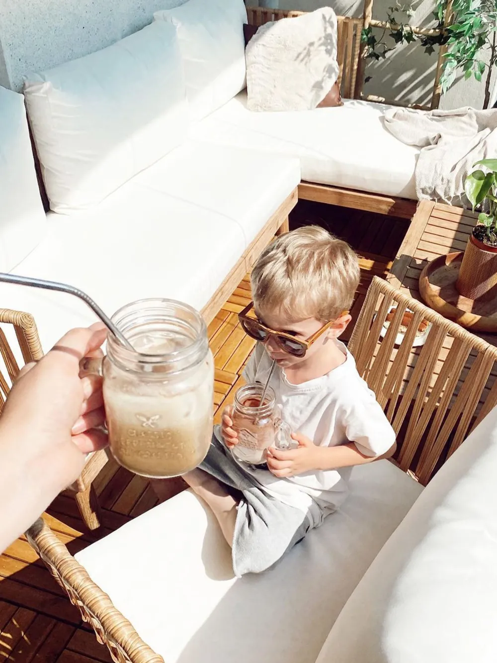 New Beliani 4-Istuttava Ulkosohvaryhma Akasiapuu Oikeak. Valkoinen Cremona