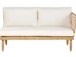 New Beliani 4-Istuttava Ulkosohvaryhma Akasiapuu Oikeak. Valkoinen Cremona