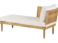 New Beliani 4-Istuttava Ulkosohvaryhma Akasiapuu Oikeak. Valkoinen Cremona