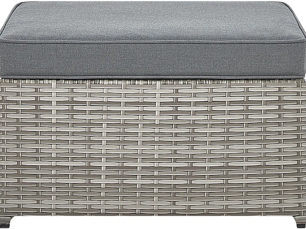 Ulkokalusteet<Beliani 5-Istuttava Ulkosohvaryhma Polyrottinki Oikeak. Harmaa Sabbia