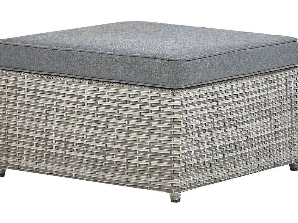 Ulkokalusteet<Beliani 5-Istuttava Ulkosohvaryhma Polyrottinki Oikeak. Harmaa Sabbia