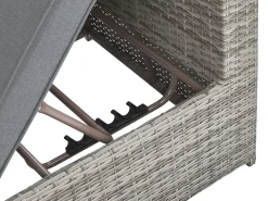 Ulkokalusteet<Beliani 5-Istuttava Ulkosohvaryhma Polyrottinki Oikeak. Harmaa Sabbia