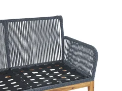 Ulkokalusteet<Beliani 4-Istuttava Ulkosohvaryhma Akasiapuu Valkoinen/Sininen Merano Ii