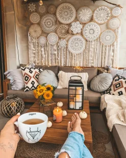 Best Sale Beliani 4-Istuttava Ulkosohvaryhma Akaasia Oikeak. Mahonginruskea Timor Ii