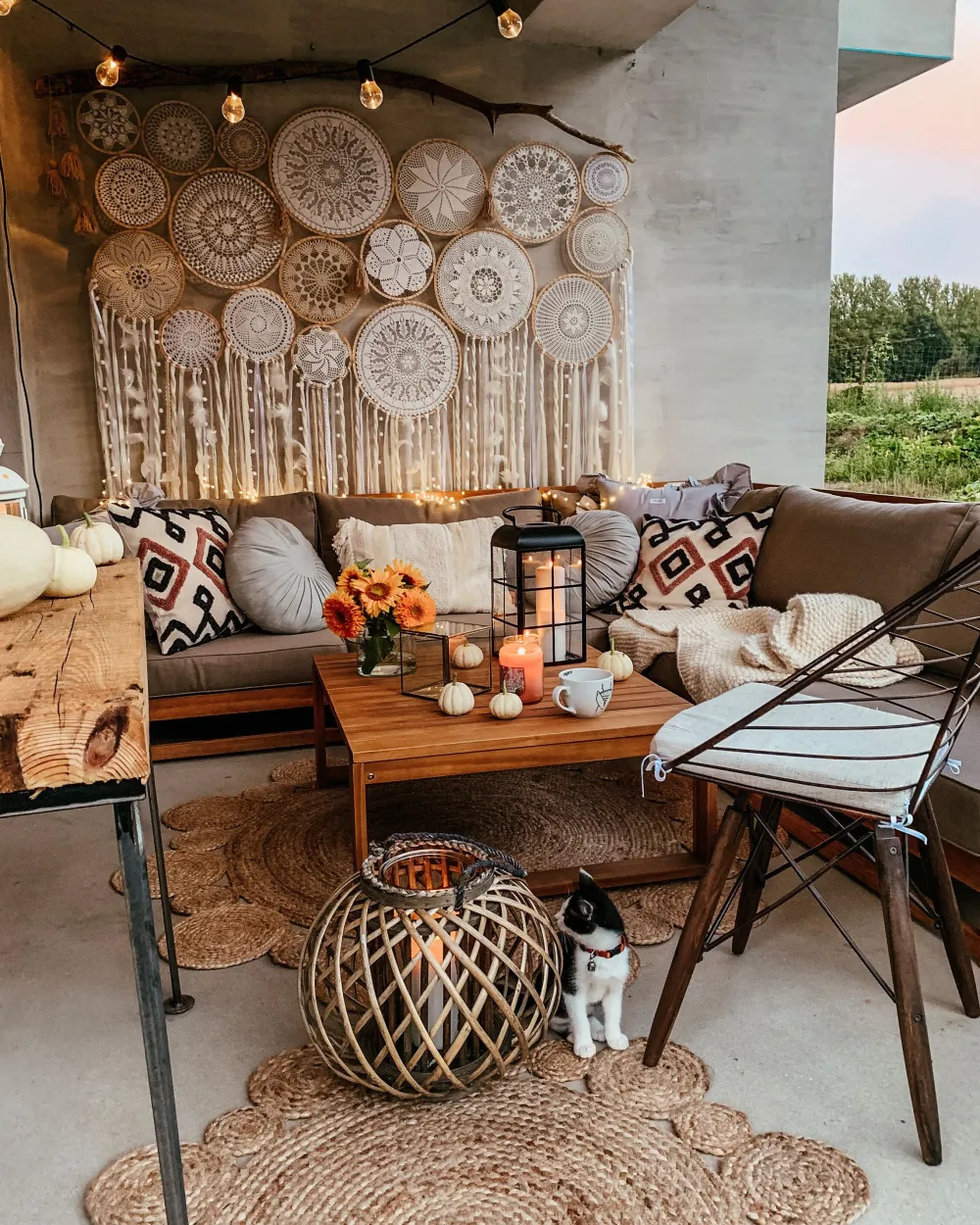 Best Sale Beliani 4-Istuttava Ulkosohvaryhma Akaasia Oikeak. Mahonginruskea Timor Ii